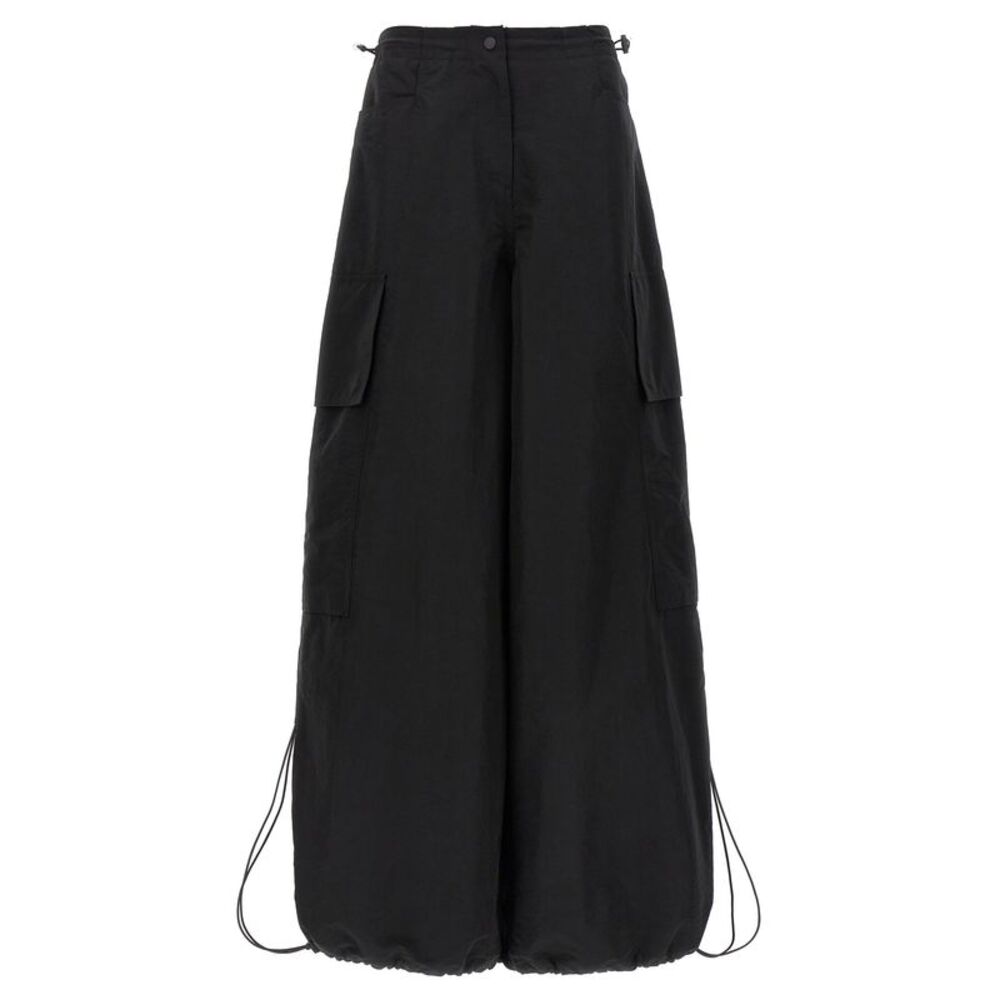Palm Angels Black Polyamide Casual Women's Pants